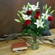 Red Roses & White Lilien