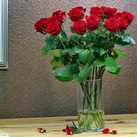 Roter Rosenstrauß ca. 60 cm Länge