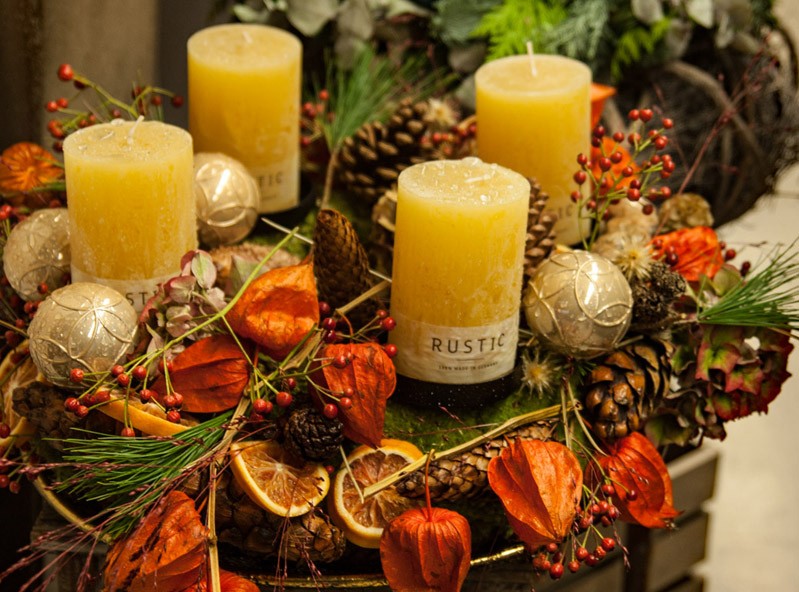 Adventkranz Landhaus